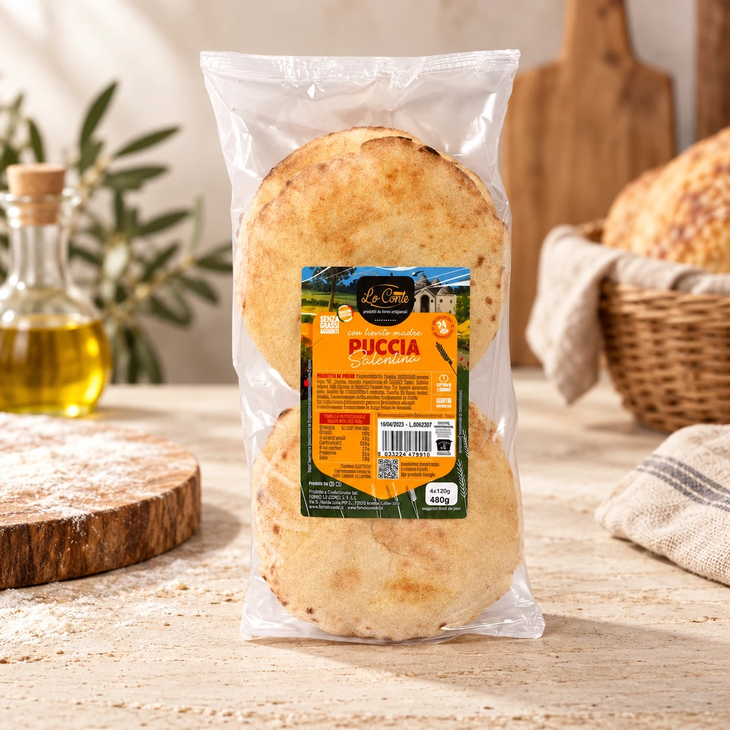 Puccia 480g in confezione