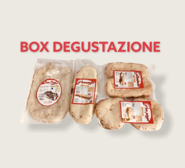 box degustazione - Forno Lo Conte prodotti da forno lievitati 24 ore con impasto per pizza